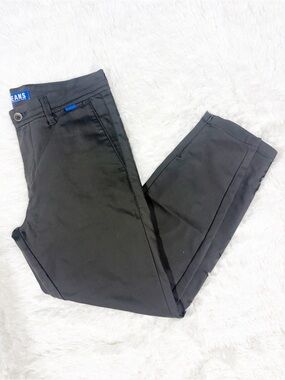 MAC Jeans Griffin Tapered Fit Pants Size 32/28 Gray Ankle Zip Stretch